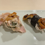 ひさご寿し - 煮蛤と炭焼き鰻