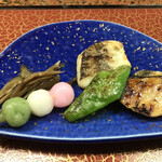 料亭 錦 - メダイの西京焼きとカマス塩焼き