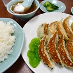 豊園 - 餃子2人前＋ライスセット