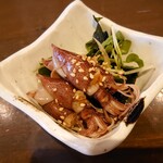 飲んべぇ食堂 らくだ屋 - お通し(蛍烏賊)