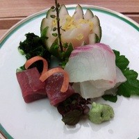 むとう - お造り（鮪・真鯛・帆立）
