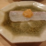 鮨 むらやま - 真鯛(このこ添え)