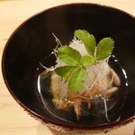 鮨 むらやま - 鮎魚女と桜海老のお椀