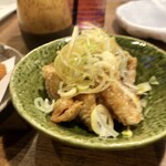 Ganso Yakitori Kushi Hacchin - 「鶏皮ポン酢」(350円)