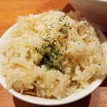 麺屋 六感堂 - 桜海老と筍のバターライス