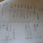 蕎房 猪口屋 - メニュー