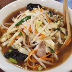 中華料理 興隆 - 野菜刀削麺（醤油）