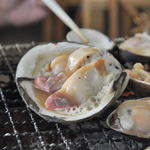 焼蛤 浜茶屋 向島 - おおきなほっき貝焼き（4個で\2000)
