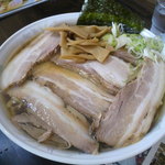 太麺屋 - 大盛（400ｇ）チャーシュー　700+200円　濃い口細麺