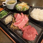 [Recommended] Wagyu beef ribs & skirt steak set meal