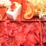 焼肉苑 - ロース定食(肉大盛り)
