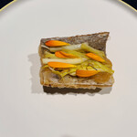 abysse - 太刀魚　グレープフルーツ　黄韮　エディブルフラワー 本当に美味しい‼︎