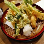 厨まんげつ - 春野菜の天麩羅