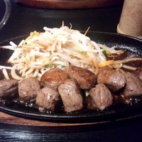 博多みやちく - みやちく　サイコロステーキ.JPG