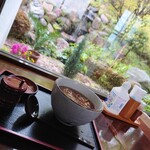 Daimiu Honjin - 「かけそば」とお庭の景色