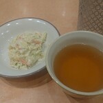 Saizeriya - セットのサラダとスープ