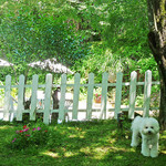 オーベルジュ・オー・ミラドー - フェンスの向こうはプール