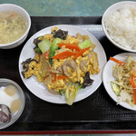 中華料理 三喜 - 豚肉と玉子炒め定食