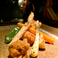 大どころ - 甘鯛揚げと、鱗揚げ、焼き物に自家製肉味噌