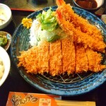 カツ亭 - ロースと海老フライの相盛❗️