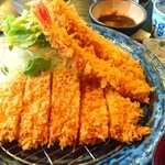 カツ亭 - ロースと海老フライ‼️