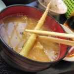 豊岡精肉焼肉店 - 竹の子の味噌汁