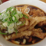 一〇そば - うどん、ゲソ、うどと人参の天ぷら