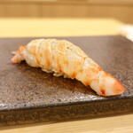 あま木 - 一色車海老、半生で♪