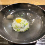 食堂こなん - 椀物 菜花真薯