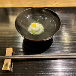 食堂こなん - 椀物 菜花真薯