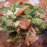 飛車角行 - 生ゆばと豆腐のサラダ