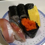 かねとも寿し - 追加分の７貫です（２０１２年９月）。