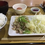 大衆酒場マルヤ瓦町 - 豚肉とキャベツの味噌炒め