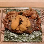 鮨よしかわ - 揚げソフトシェルクラブ