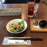 イタリアン 亀戸 Osteria Hana - ランチセット、サラダ&アイスティー