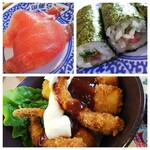 Muten Kurazushi - マグロ・必須の海鮮巻・ミックスフライ丼