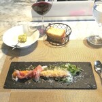 La Brianza - ホワイトアスパラガスのフリットクラッタ岡山県吉田牧場マジアクリチーズ。この日はスプラウトが添えられていて、香りも添えられてる。チーズもやさしい印象のもので、前回とはひと味違う美味しさ楽しめました☆