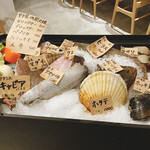 生牡蠣と魚介炭火焼 Carbon - 