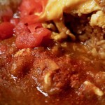 ハヤシ屋中野荘 - オムハヤシ・カレー相盛（950円）