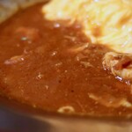 ハヤシ屋中野荘 - オムハヤシ・カレー相盛（950円）