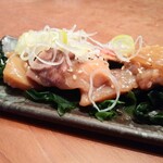 寿司の魚常 - 寿司ネタ切落し(漬け)260円