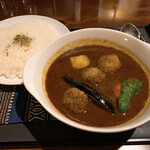 Spice Bar TARA - 【2021年03月】カシミールカレー（ラム団子、ふつう）＠1,000円、提供時。