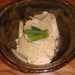 食菜 てっちゃん - お通しタケノコの卵とじ