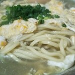 塩そば専門店 桑ばら - 蟹味噌の卵とじ塩そば 〆ごはん付き