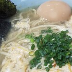 塩そば専門店 桑ばら - 蟹味噌の卵とじ塩そば 〆ごはん付き