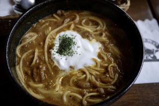 珈琲はうす あんず村 - どんすぱ　カレー味　Ｌ