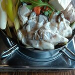 かきの館 寺岩 - たっぷりの牡蠣鍋！