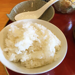 Fuu Getsu - セットの白飯は小サイズ。もう少し量があってもイイかな〜。