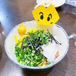 やすだ - 「イカ納豆」初めてたべたけど、沢庵が入ってるんね！この沢山が中々美味しかった！