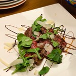 Beef skirt steak tagliata Florentine style